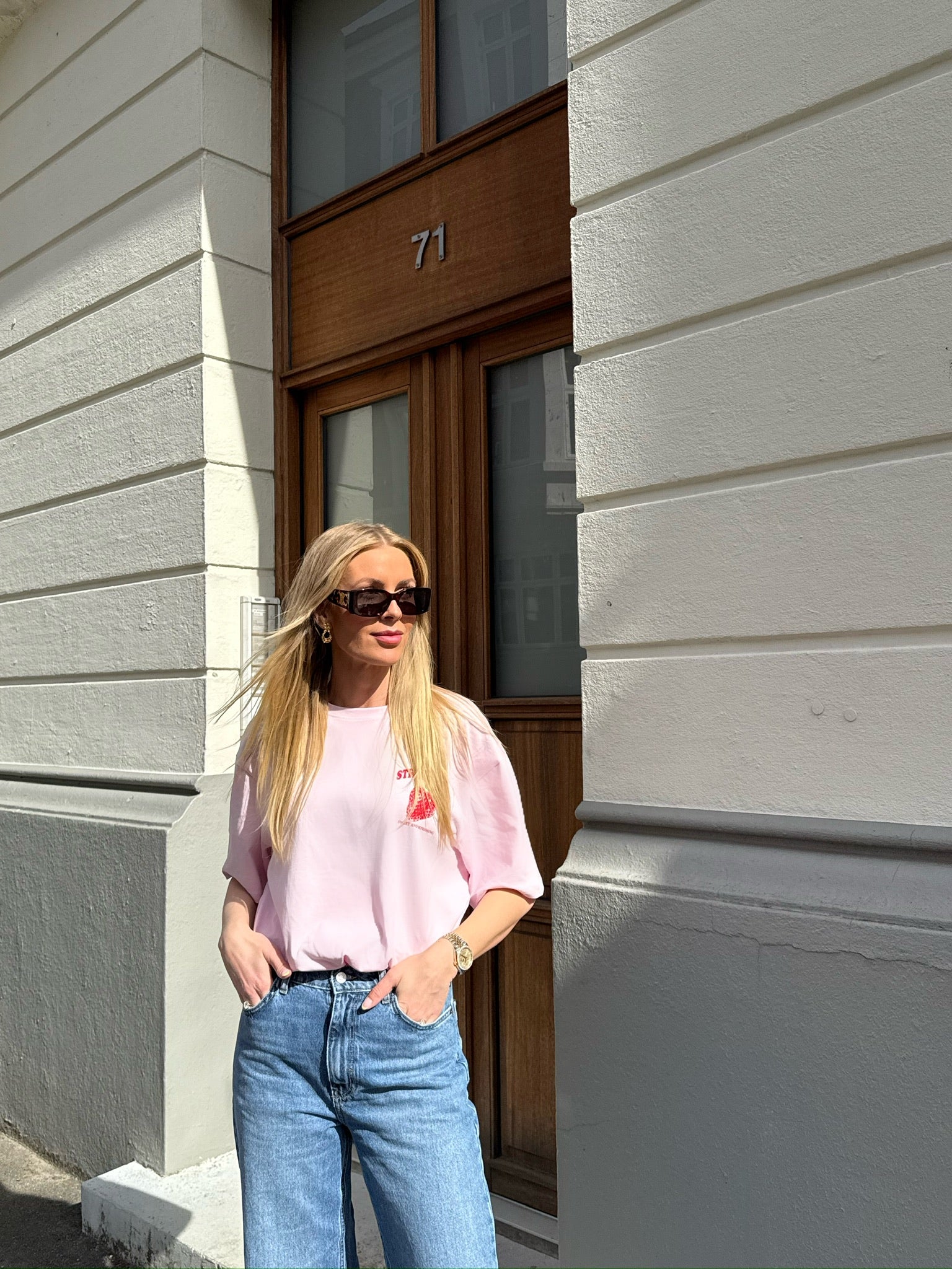 PGNEW PARRI Back Printed T-Shirt - Rosa